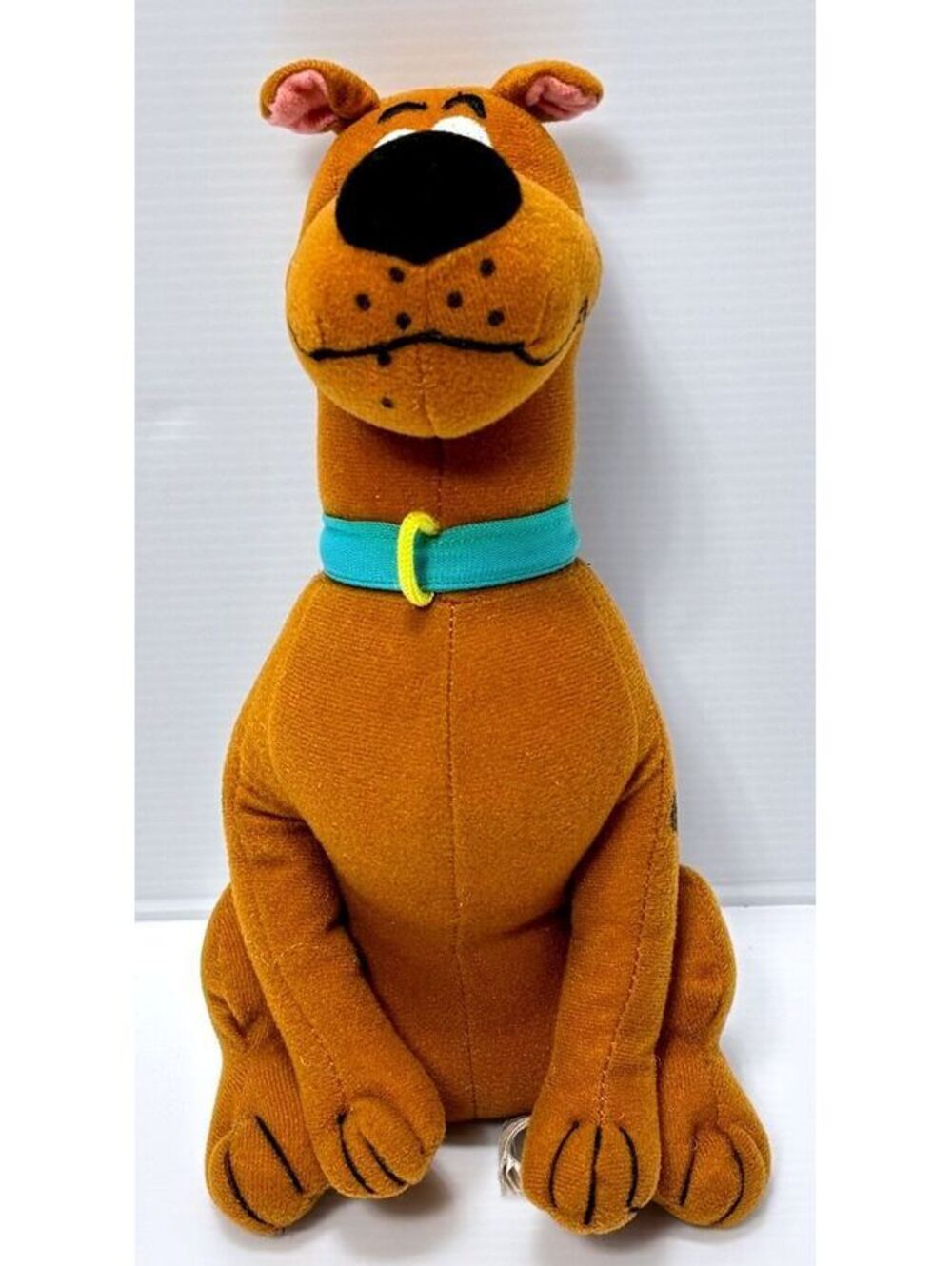 Vintage Scooby-Doo Plush Toy with Blue Collar - Approximately 9 Inches Tall
